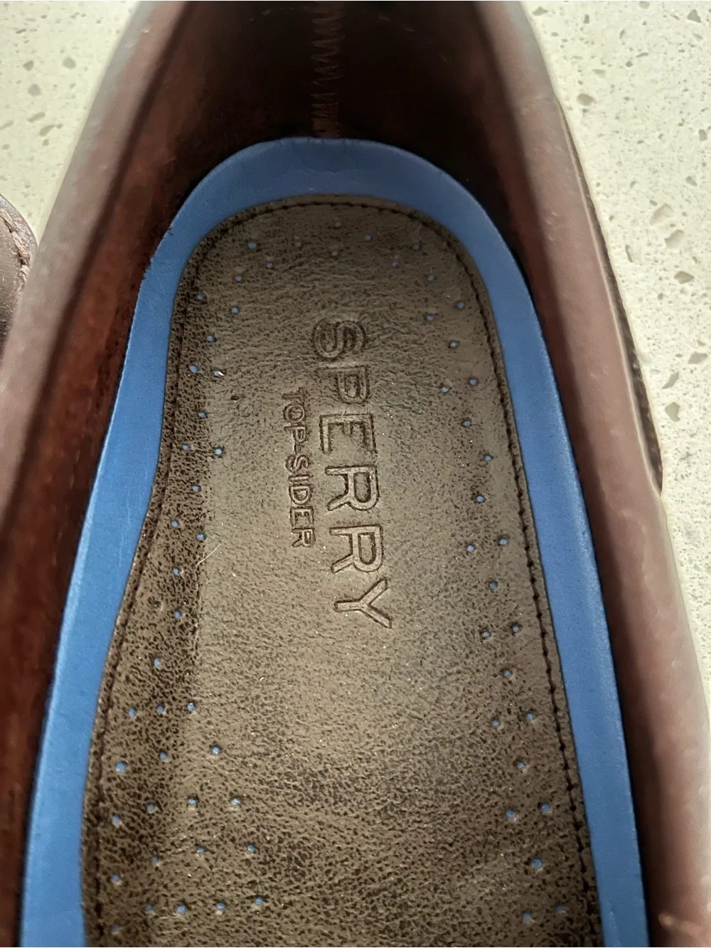 Men’s Sperry Authentic Original boat shoes in Amaretto brown color. Size 12